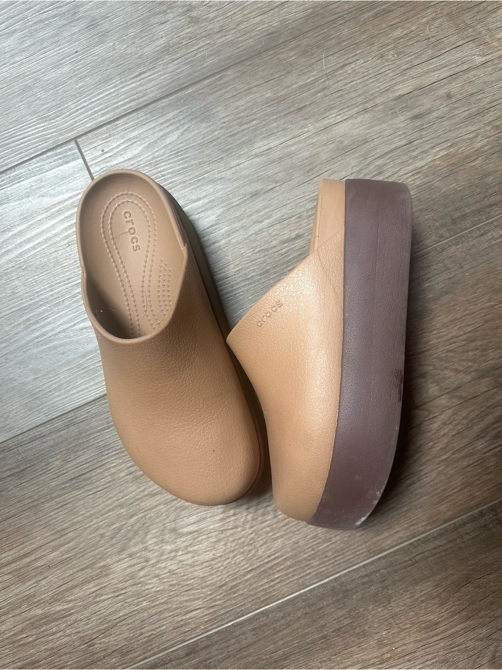 Crocs Dylan platform in the color sepia size 10 - Picture 2 of 3